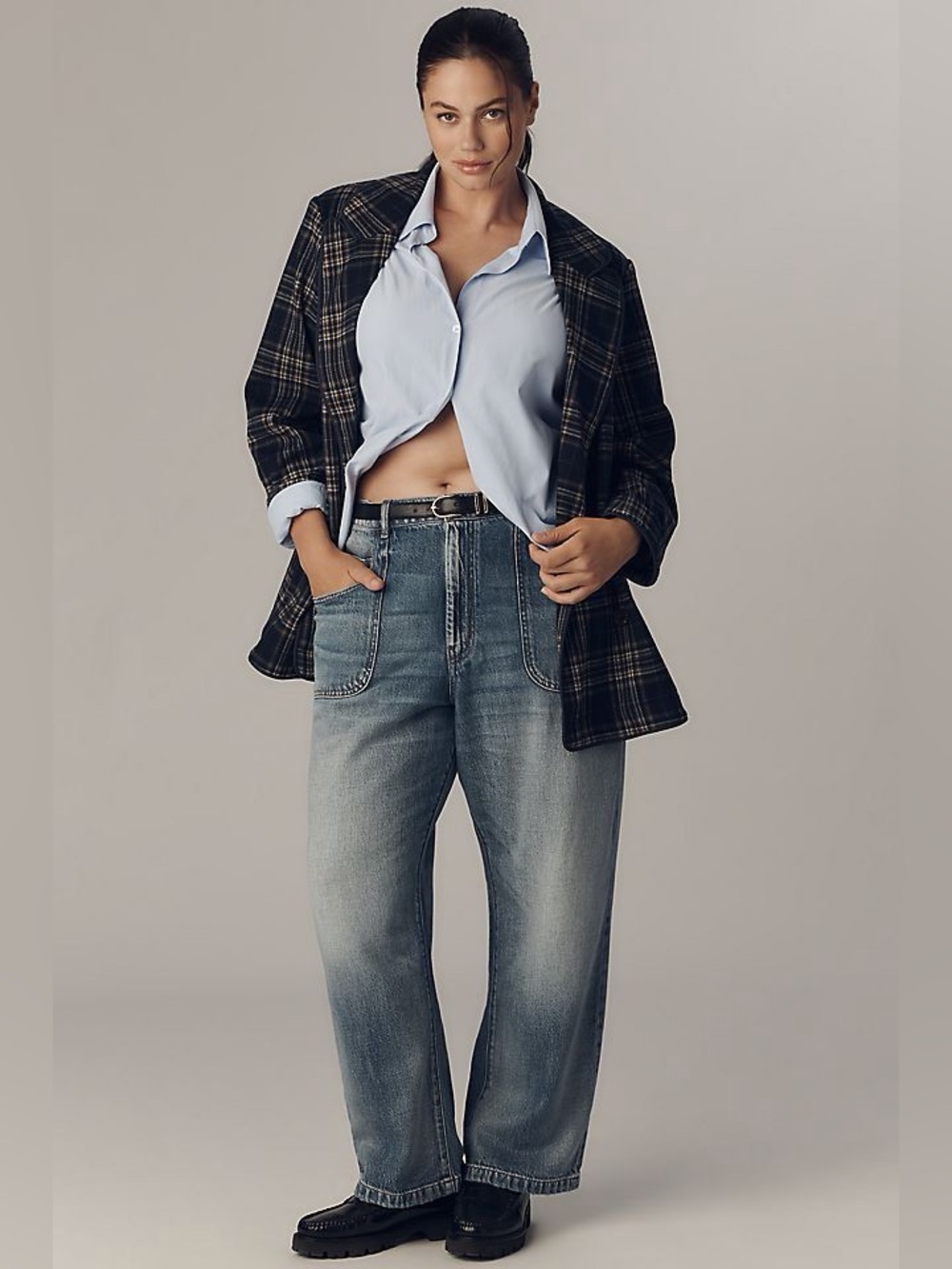 Pilcro Anthropologie Women’s Jenna Mid Rise Relaxed Jeans Size Large
